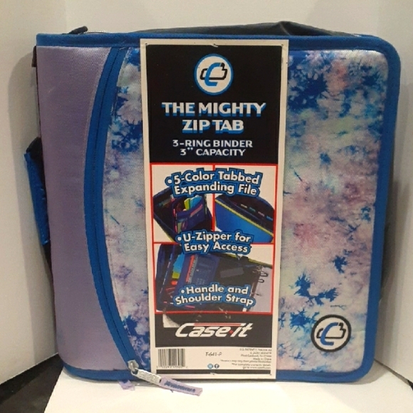 Case It Blue and Purple 3-Ring Binder - Picture 1 of 4